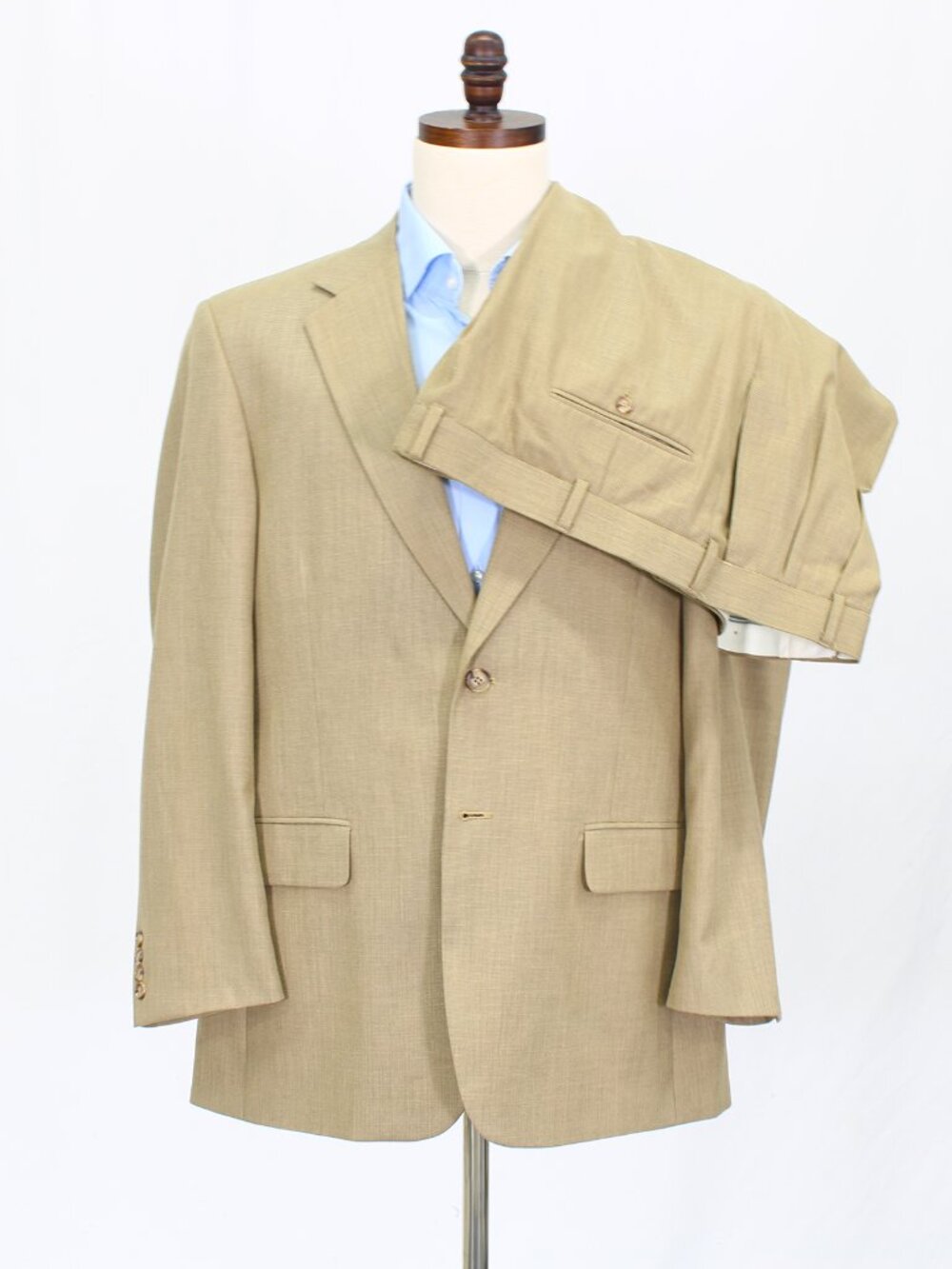 Statements 42R 40x30 Brown Full Suit 2-Button Solid R870